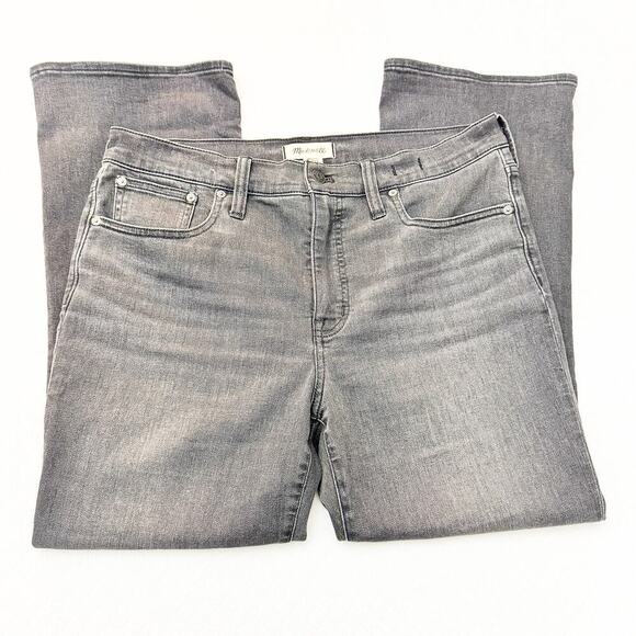 Madewell Mid-Rise Kick Out Jeans Charcoal Black Denim Jeans Size 31 - Picture 4 of 8